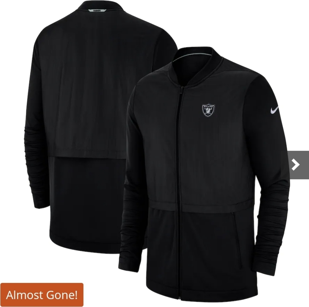 NFL Las Vegas Raiders Nike Full Zip Jacket